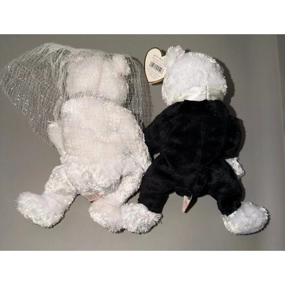 TY Beanie Baby Wedding Bears Set